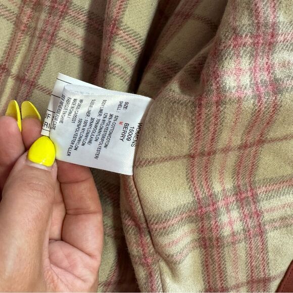 Woolrich Women’s Chore Jacket Sz M Berry Red Coat - Picture 8 of 10